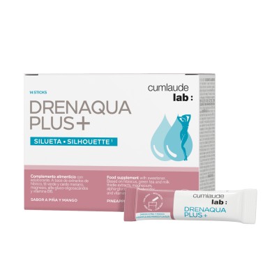 CUMLAUDE LAB: DRENAQUA PLUS+  14 STICKS 2,88 G SABOR PIÑA Y MANGO