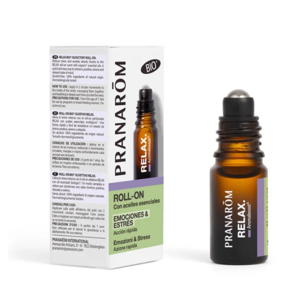 PRANAROM AROMABOOST RELAX ROLL ON 5 ML