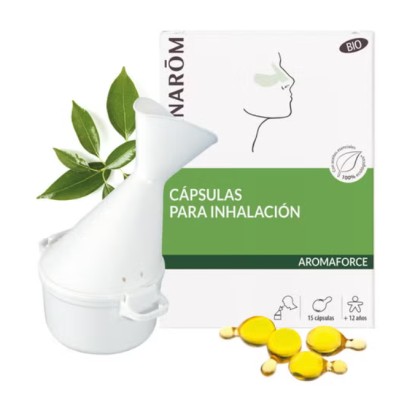 PRANAROM AROMAFORCE KIT INHALACION CAPSULAS+INHALADOR