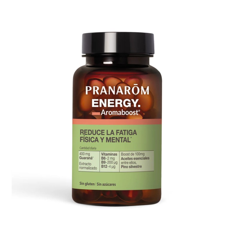 PRANAROM AROMABOOST ENERGY  60 CAPSULAS