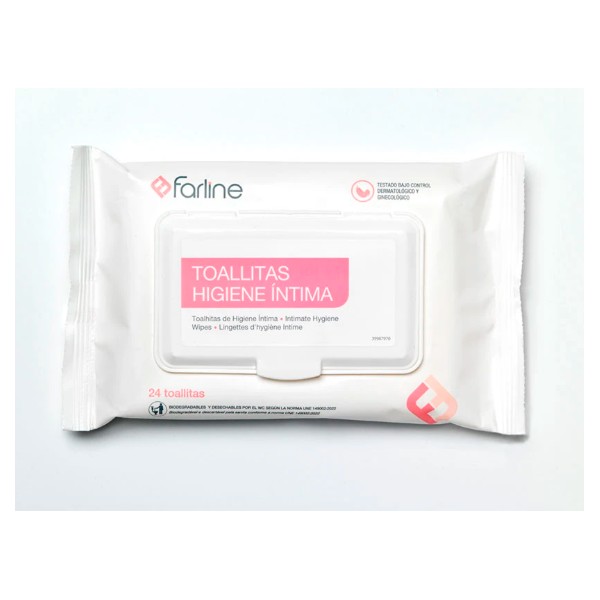 Farline Toallitas Higiene Íntima 10U | Frescura y Protección