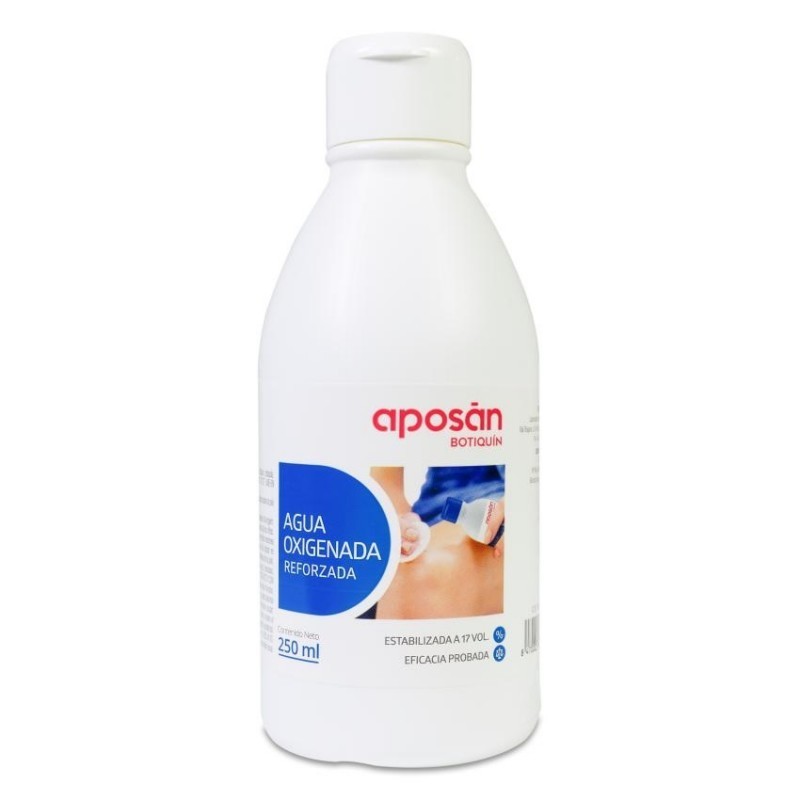 Agua Oxigenada Aposán 4,9% 250 ml | Antiséptico y