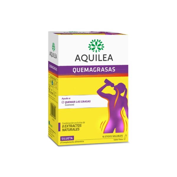 Aquilea Detox+Quemagrasas Forte 10 Sticks 15 ml Sabor Piña