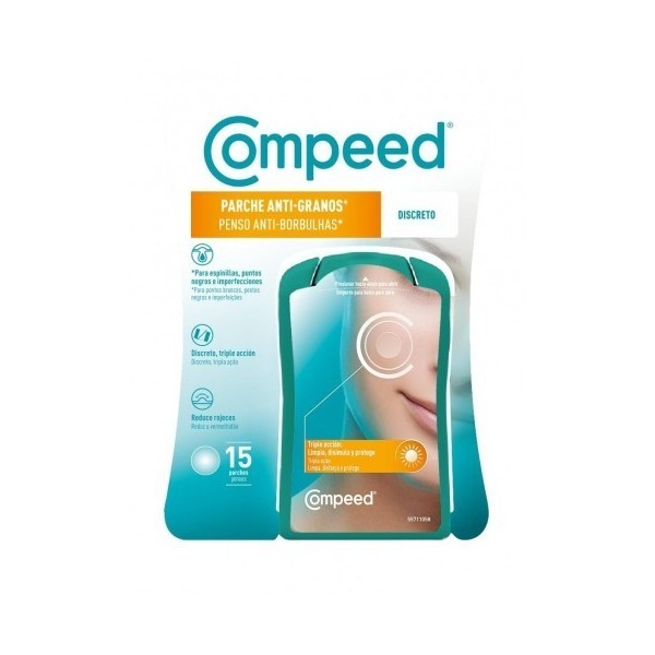 Compeed Parche Anti-Granos Discreto 15U | Acción Rápida y