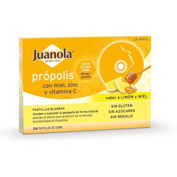 Juanola Própolis Pastillas Limón y Miel | Alivio Natural de