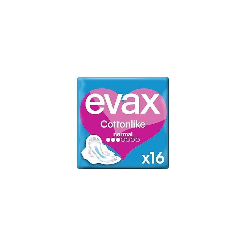 Evax Cottonlike Normal con Alas 16 Uds | Protección Suave y