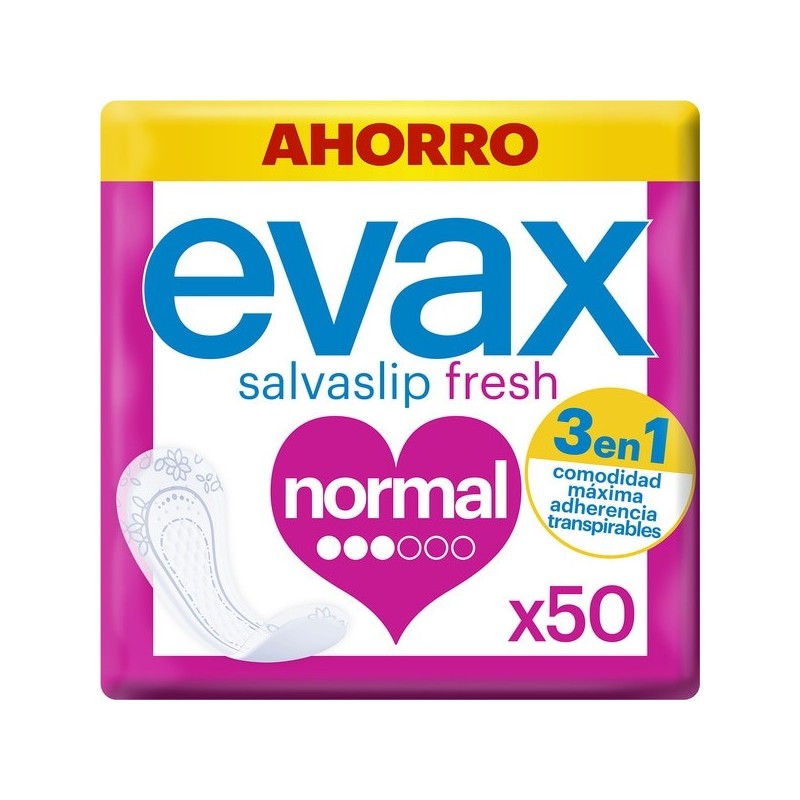 Salvaslip Evax Normal 50 Uds | Frescura y Protección Diaria