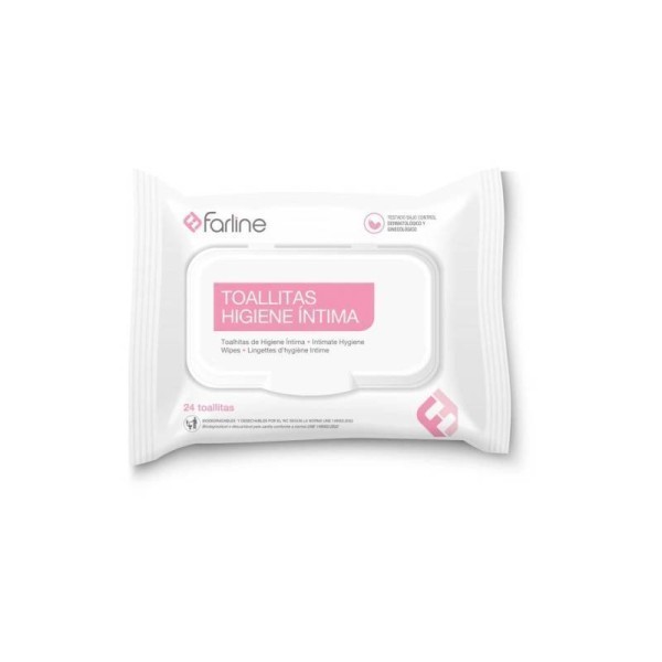 Farline Toallitas Higiene Íntima 24 Uds | Frescor y