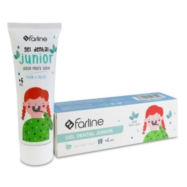 Farline Gel Dental Junior +6 Años 75 ml | Sabor Menta Suave