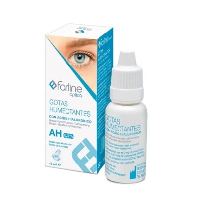 Farline Óptica Gotas Humectantes AH 0.2% 15 ml | Alivio para Ojos Secos