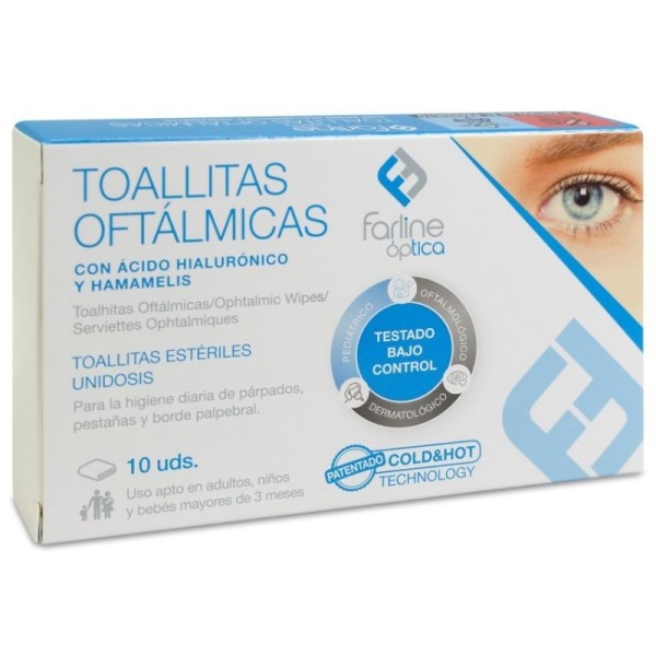 Farline Óptica Toallitas Oftálmicas AH Cold&Hot – 10 Unidades