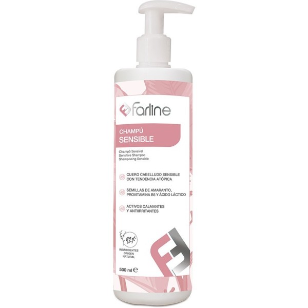 Farline Champú Sensible 500 ml | Limpieza Suave para Cuero