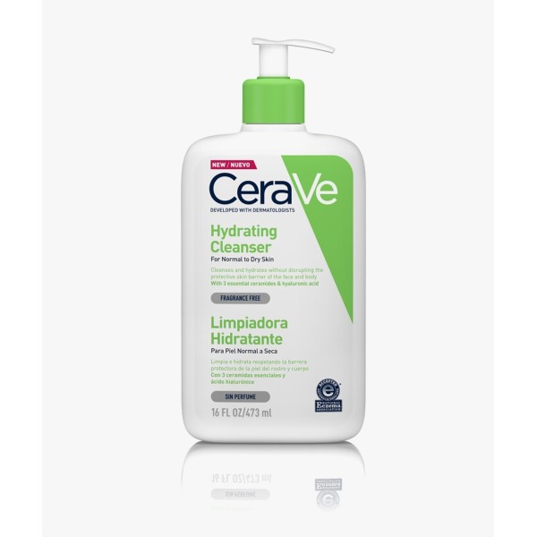 Cerave Limpiadora Hidratante 473 ml | Limpieza Suave para