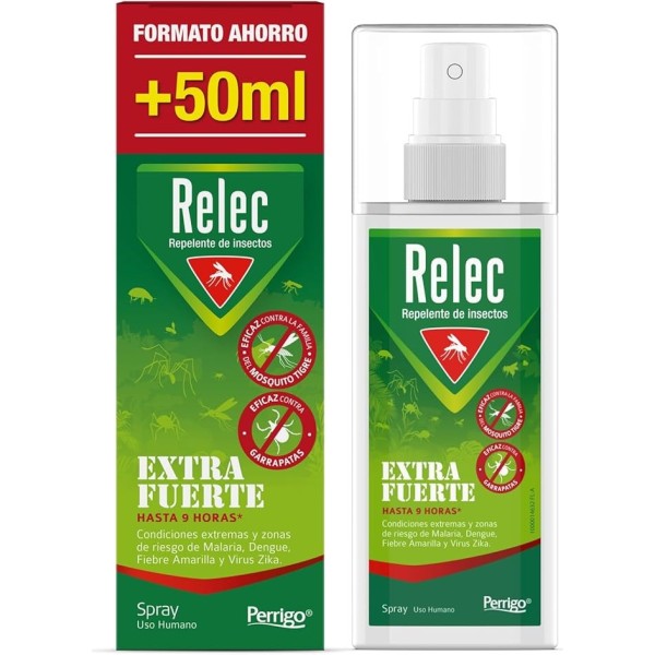 Relec Extrafuerte Repelente de Mosquitos Spray XL 125 ml