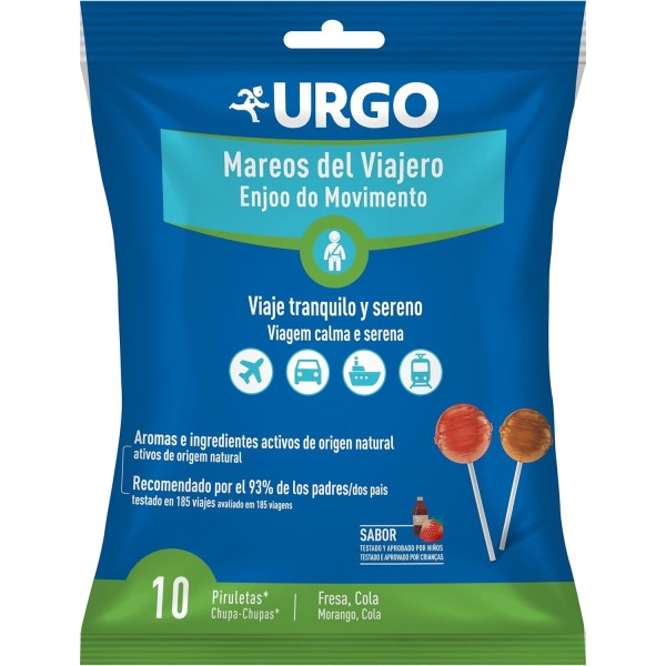 Urgo Mareos Del Viajero 10 Piruletas | Alivio Rápido para