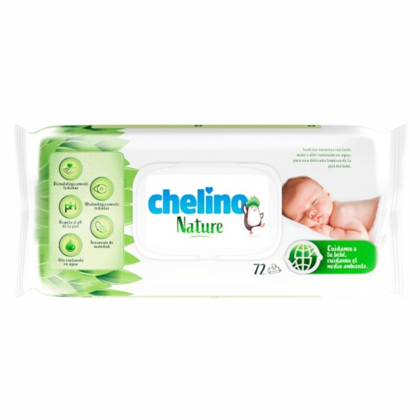 Chelino Nature 72 Toallitas | Limpieza Natural y Suave para