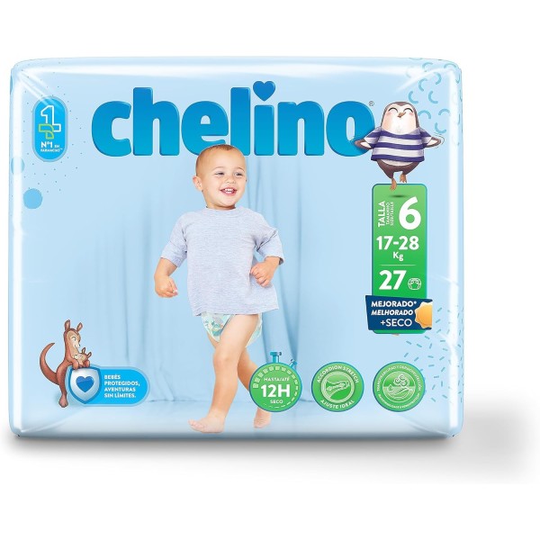 Chelino Nature Talla 6 – 27 Pañales | Ecológicos para Bebés