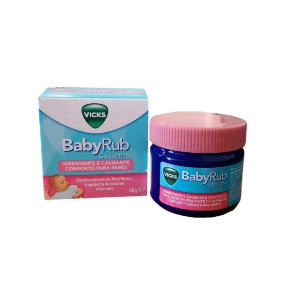 Vicks BabyRub 50 g | Bálsamo Calmante para Bebés a Partir