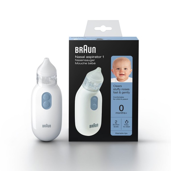 Braun BNA100 Aspirador Nasal Eléctrico | Limpieza Suave y