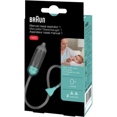 Braun Aspirador Nasal Manual | Higiene Suave y Segura para el Bebé