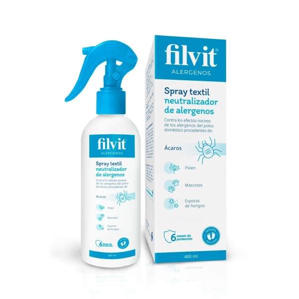 Filvit Alérgenos Spray Textil – 1 Envase de 400 ml