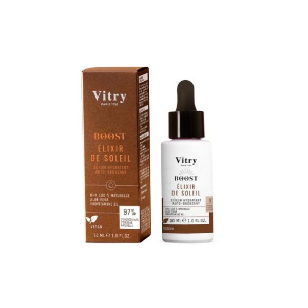 Vitry Boost Sérum Hidratante Autobronceador 30 ml | Bronceado Natural sin Sol