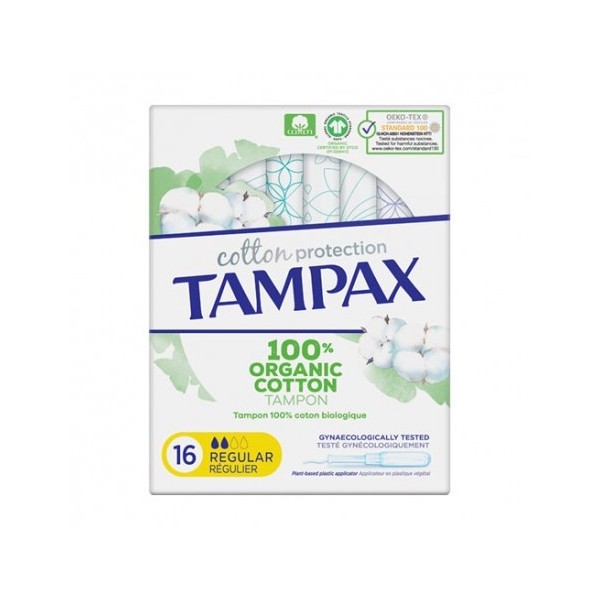 Tampax Cotton Protection Regular 16 Uds | Algodón Orgánico