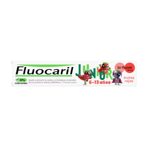 Fluocaril Junior 6–12 Años Frutos Rojos 75 ml | Pasta