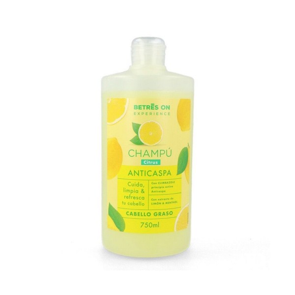 Betres ON Champú Citrus Anticaspa Cabello Graso – 750 ml