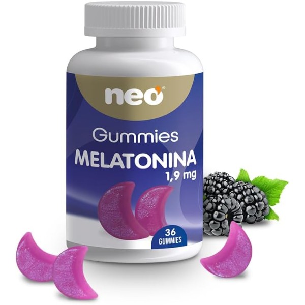 Melatonina Neo 36 Gummies | Descanso Natural con Sabor a Mora