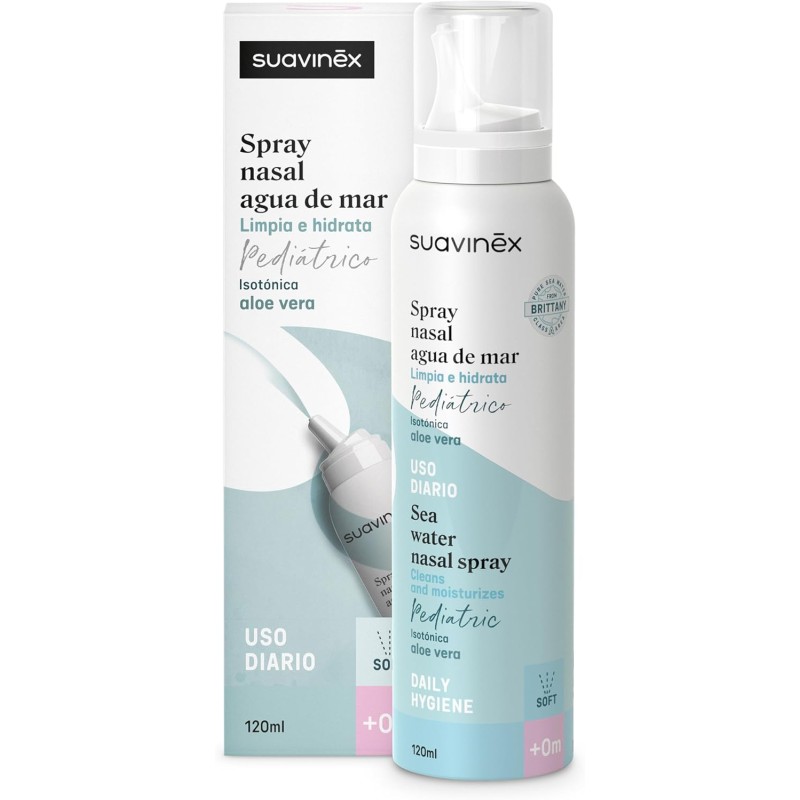 Suavinex Spray Nasal Bebé 120 ml | Agua de Mar +0 Meses