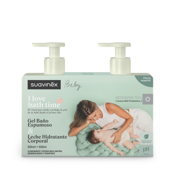 Suavinex Duplo Gel Espumoso + Loción Hidratante – 1 Pack (2 x 500 ml)