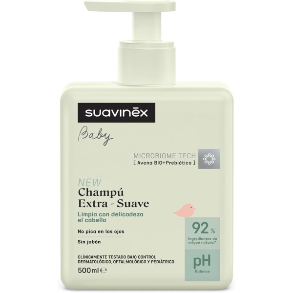 Suavinex Champú Extra-Suave Bebé 500 ml | Limpieza Delicada