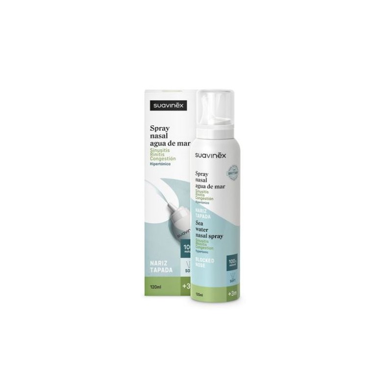 Suavinex Spray Nasal Hipertónico +3M 120 ml | Descongestión