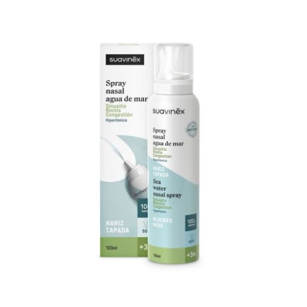 Suavinex Spray Nasal Hipertónico +3M 120 ml | Descongestión