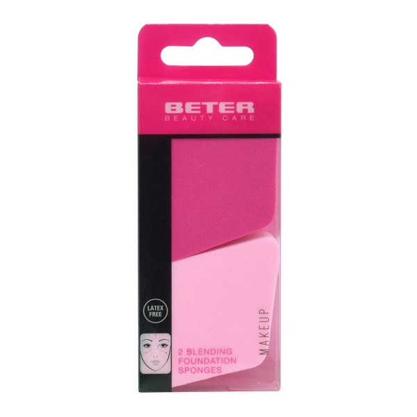 Esponja de Maquillaje Beter 6,7 cm – Látex – 2 Unidades