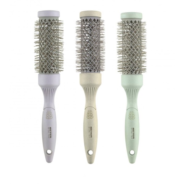 Beter Cepillo Térmico 32 mm Natural Fiber | Moldea, alisa y