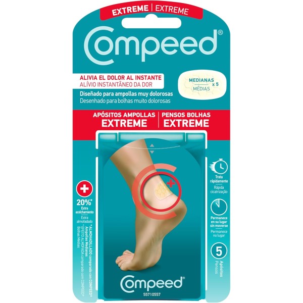 Compeed Ampollas Extreme | Protección y Alivio Inmediato | 5 Unidades