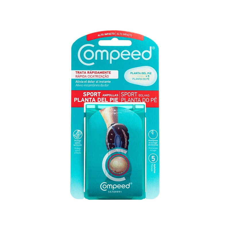 Compeed Sport Planta del Pie | 5 Apósitos Deportivos |