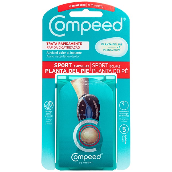 Compeed Sport Planta del Pie | 5 Apósitos Deportivos |
