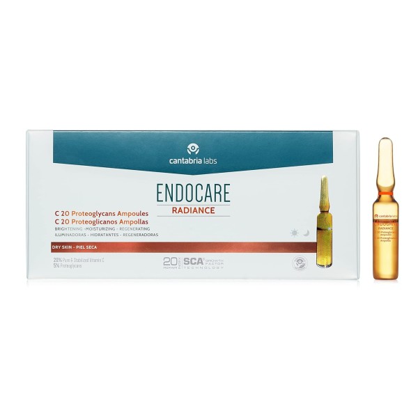 Endocare C20 Proteoglicanos Ampollas Antioxidantes Hidratantes Iluminadoras 30 Ampollas 2 ml