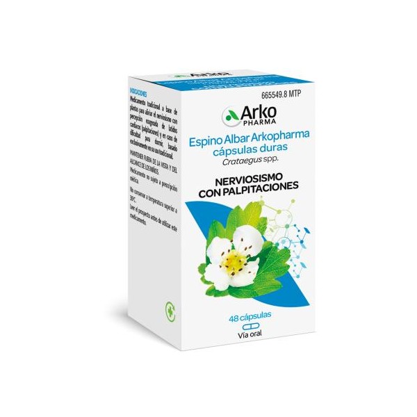 Espino Albar Arkopharma 350 mg | 48 Cápsulas | Bienestar