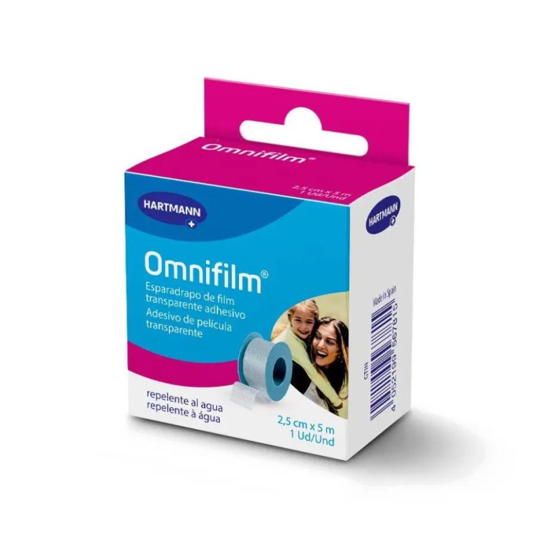 Omnifilm 2,5 cm x 5 m | Esparadrapo Transparente