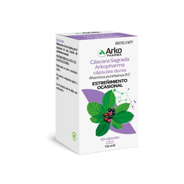 Cáscara Sagrada Arkopharma 250 mg 50 Cápsulas