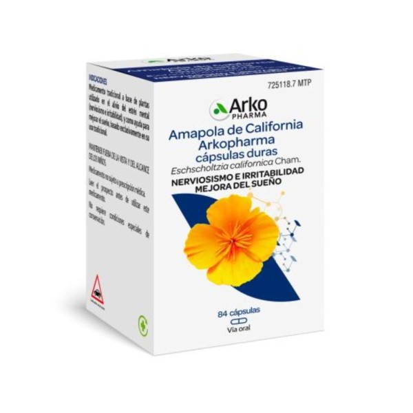 Amapola de California Arkopharma 300 mg 84 Cápsulas