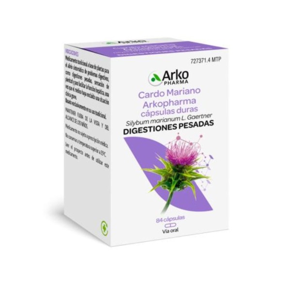 Cardo Mariano Arkopharma 390 mg | Detox Hepático Natural |