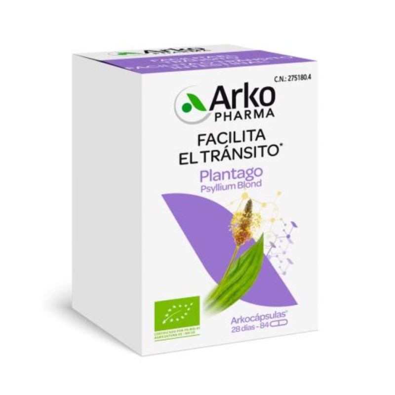 Arkocápsulas Plantago BIO | Fibra Natural Digestiva | 84