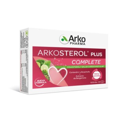 Arkosterol Plus Complete | Colesterol y Salud Cardiovascular | 30 Comprimidos