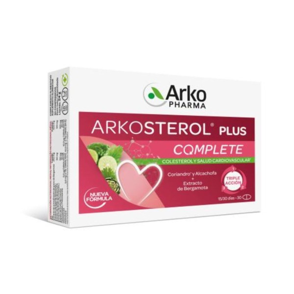 Arkosterol Plus Complete | Colesterol y Salud Cardiovascular | 30 Comprimidos