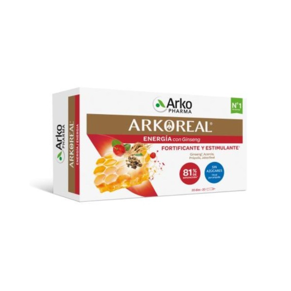 Arkoreal Jalea Real + Ginseng Sin Azúcar | Energía Natural